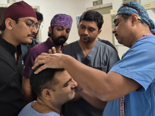 Painless hair transplant treatment in Surat