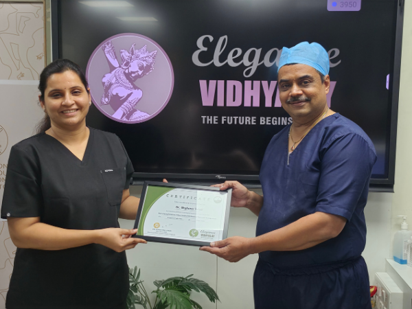 elegance-vidhyalay-hair-transplant-workshop-certificate-award