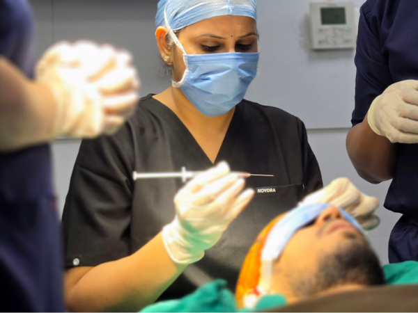hairline-restoration-patient-scalp-marking-session