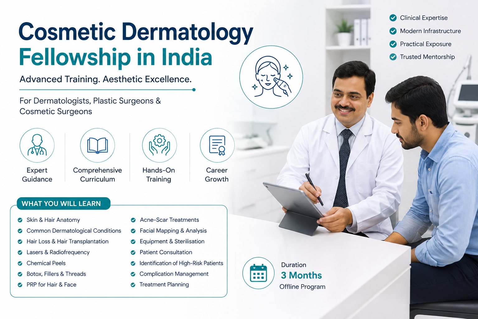 Who Is Eligible for a Cosmetic Dermatology Fellowship in India?