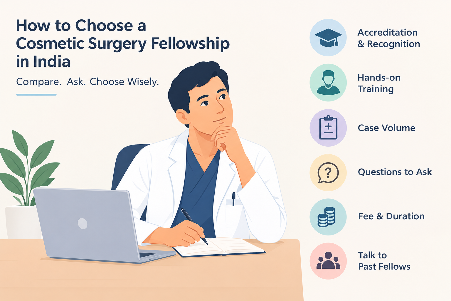 How to Choose a Cosmetic Surgery Fellowship in India: What to Compare