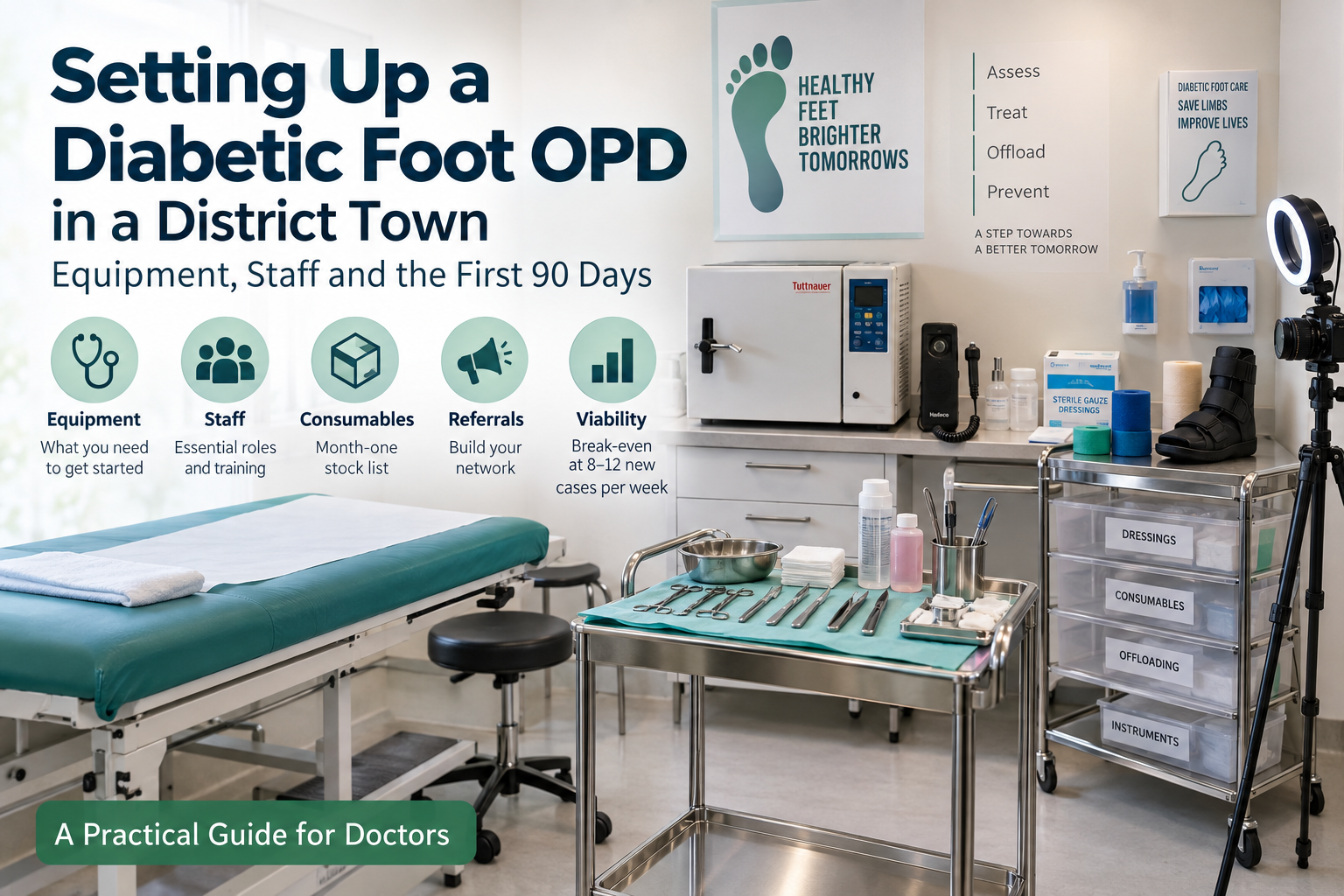 Setting Up a Diabetic Foot OPD in a District Town: Equipment, Staff and the First 90 Days
